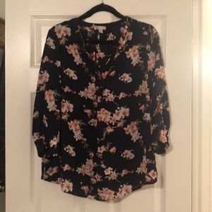 Lila Rose Dress Top - Cherry Blossom Pattern